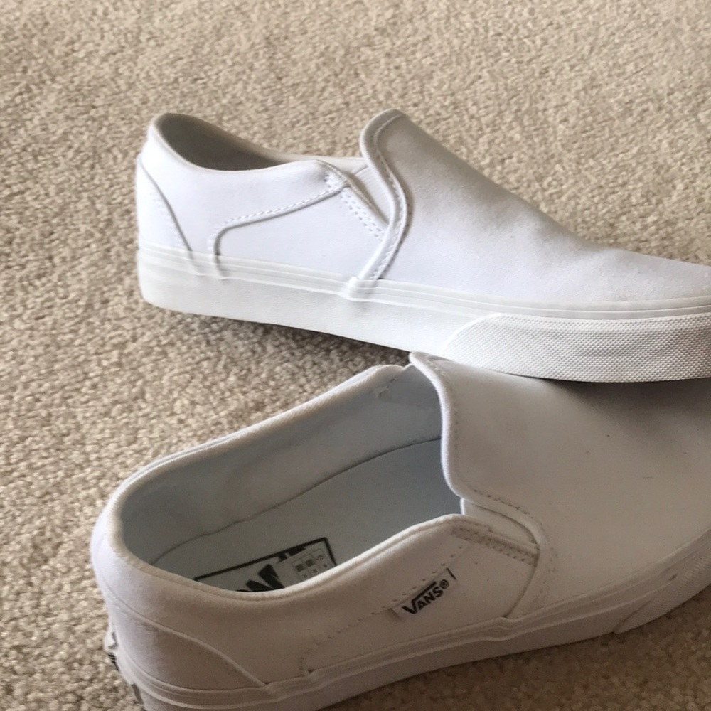 brand new white vans